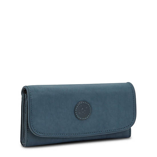 Portfele Kipling Money Land Snap Wallet Granatowe Szare | PL 1024FD